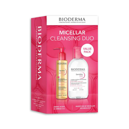 Bioderma Exclusive Sensibio Cleansing Oil and H2O Duo
