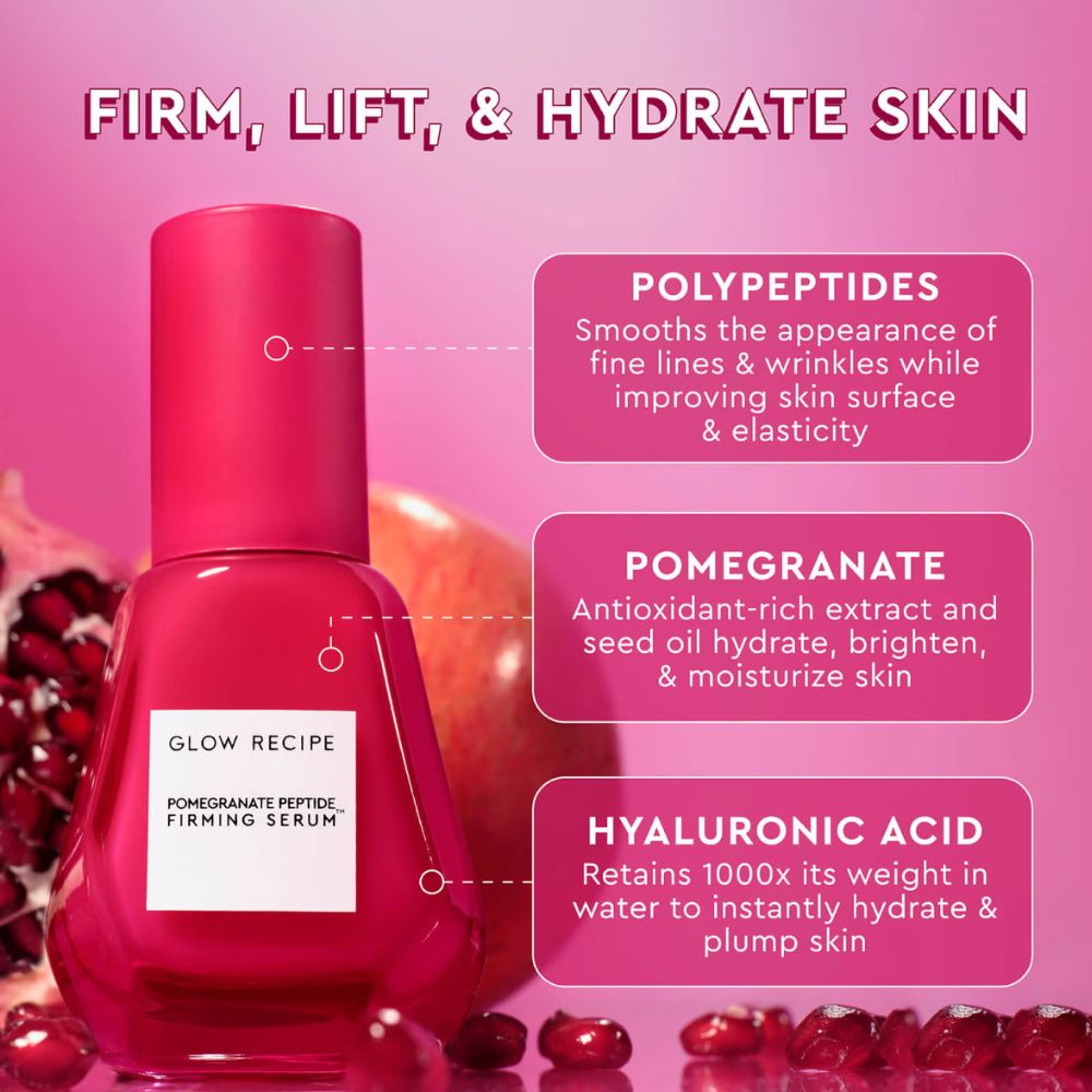 Glow Recipe Pomegranate Peptide Firming Serum 30ml