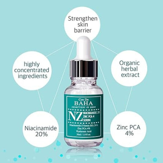 Cos De BAHA - NZ Niacinamide 20 Zinc PCA 4 Serum