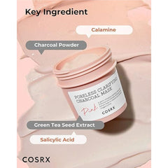 COSRX - Poreless Clarifying Charcoal Mask Pink