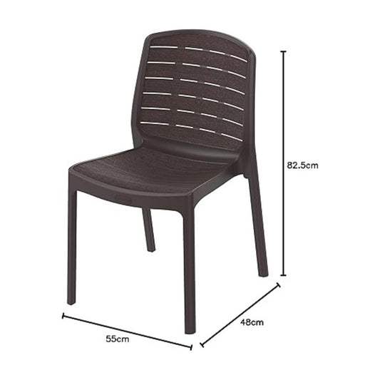 Cosmoplast Cedargrain Armless Chair