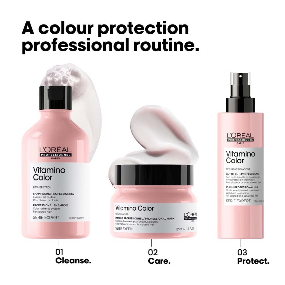 L'Oréal Professionnel Vitamino Color at Home Experts for Coloured Hair Bundle