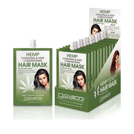 Giovanni Hemp Hydrating and Deep Conditioning Hair Mask (Pack of 12)