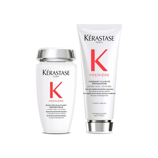 Kérastase Première Decalcifying Repairing Shampoo and Conditioner Duo for Damaged Hair with Pure Citric Acid and Glycine