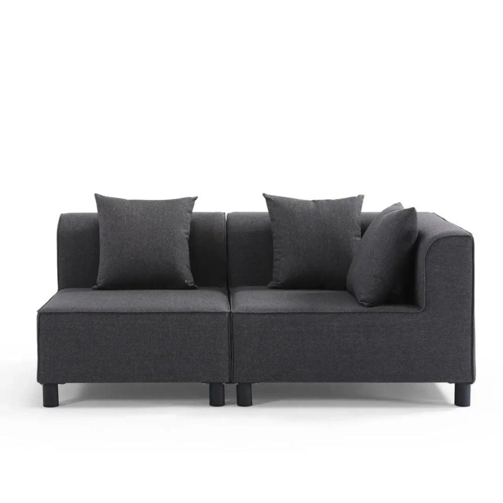 Argos Single-Seater Metal & Olefin Corner Sofa + Single-Seater Sofa