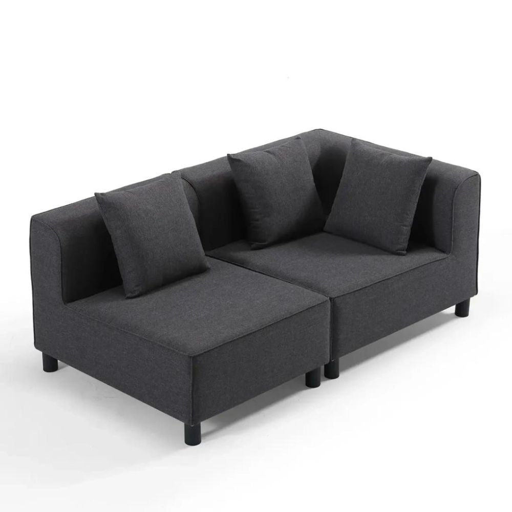 Argos Single-Seater Metal & Olefin Corner Sofa + Single-Seater Sofa