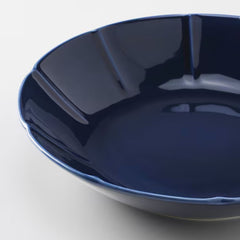 IKEA STRIMMIG Deep plate, stoneware grey, 23 cm