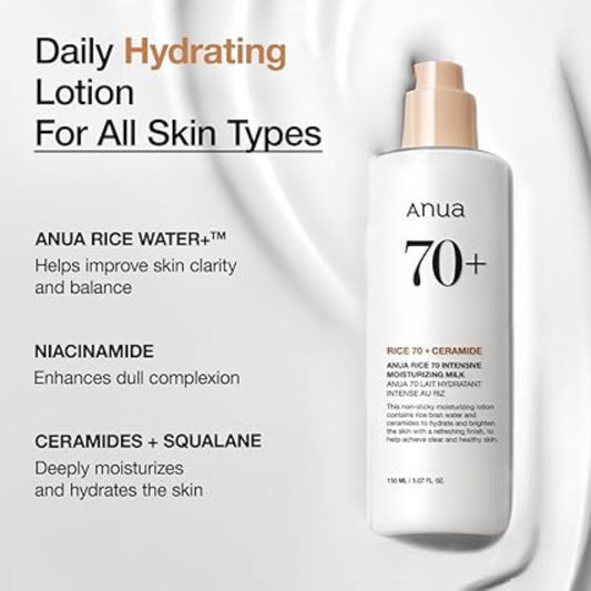 Anua - Rice 70 Intensive Moisturizing Milk 150ml