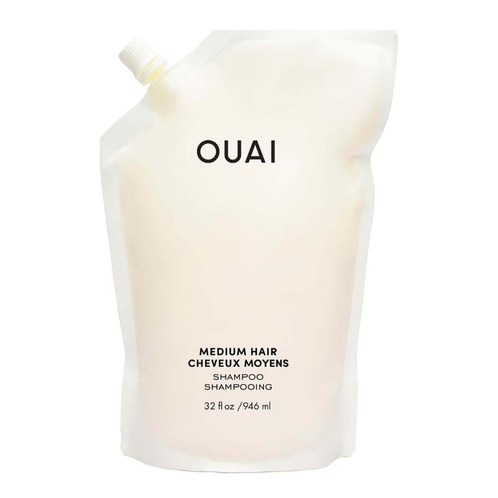 OUAI Medium Shampoo and Refill Bundle