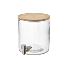IKEA 365+ Jar with tap, bamboo/clear glass, 4 l