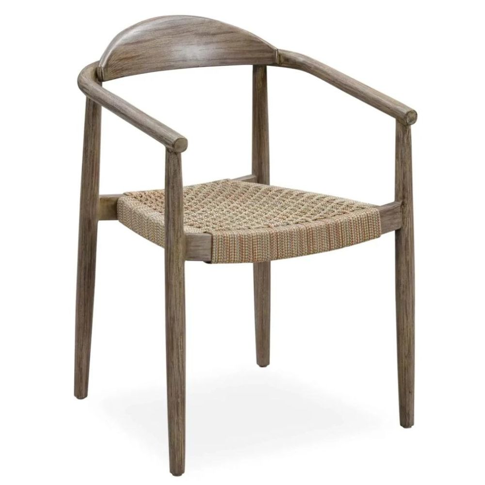 Javi Eucalyptus Wood & Rope Dining Chair (2 Pc., 56 x 53 x 79 cm)