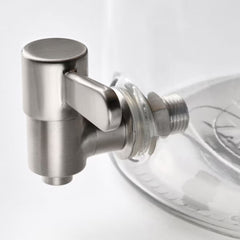 IKEA 365+ Jar with tap, bamboo/clear glass, 4 l