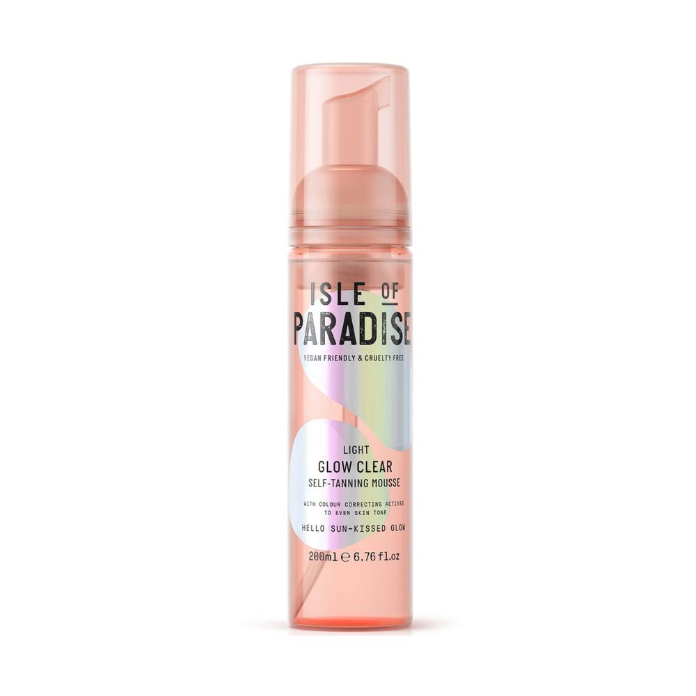 Isle of Paradise Glow Clear Self-Tanning Mousse - Light 200ml