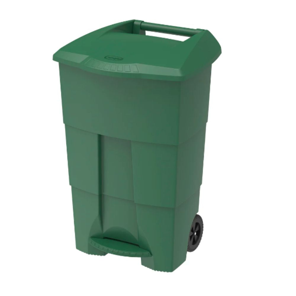 125L Step-on Waste Bin with Pedal & Wheels