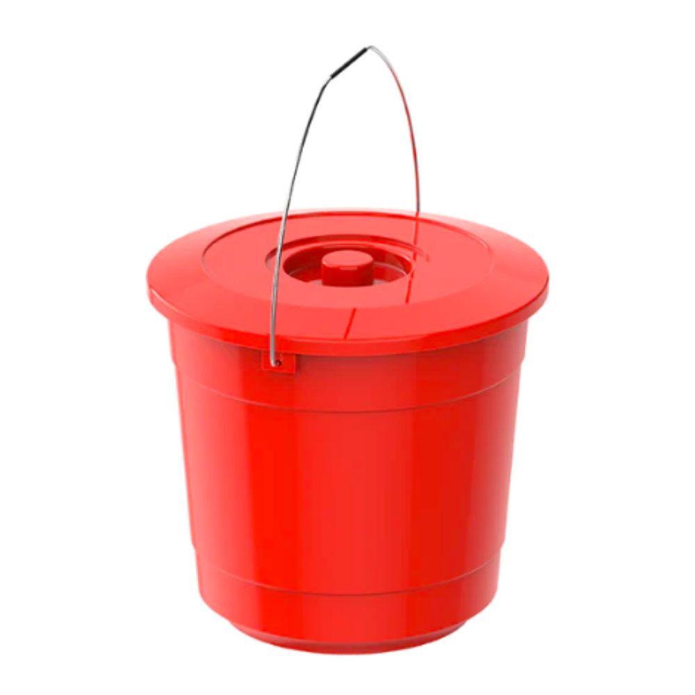 EX 15L Round Plastic Bucket with Steel Handle