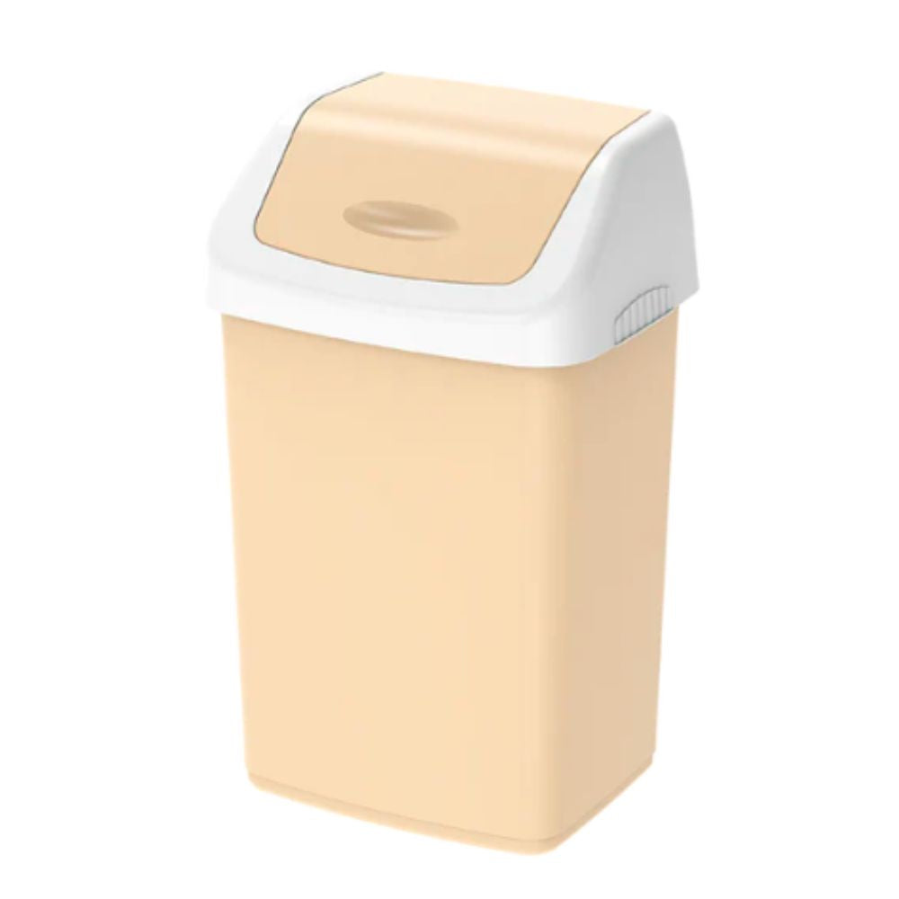 46L Flip-top Waste Bin with Swing Lid