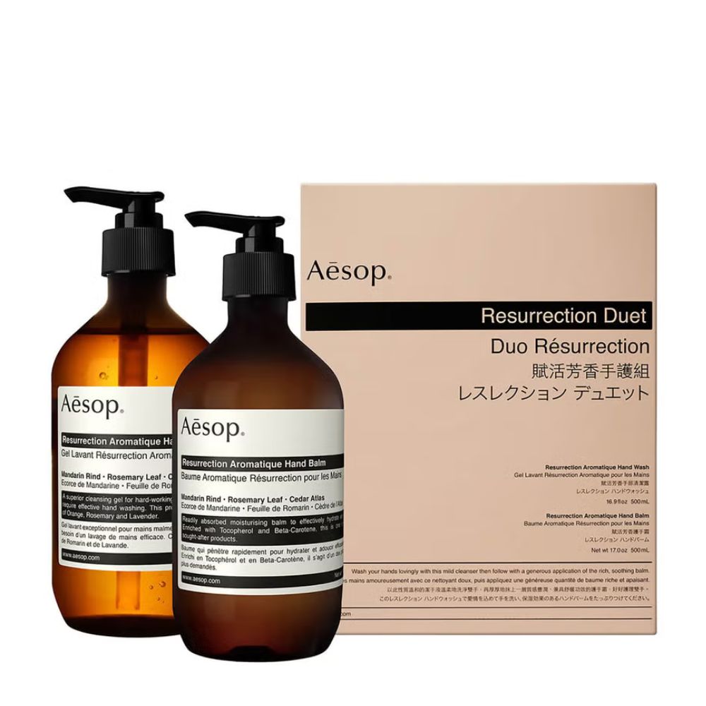 Aesop Resurrection Hand Cleanser and Balm Duet