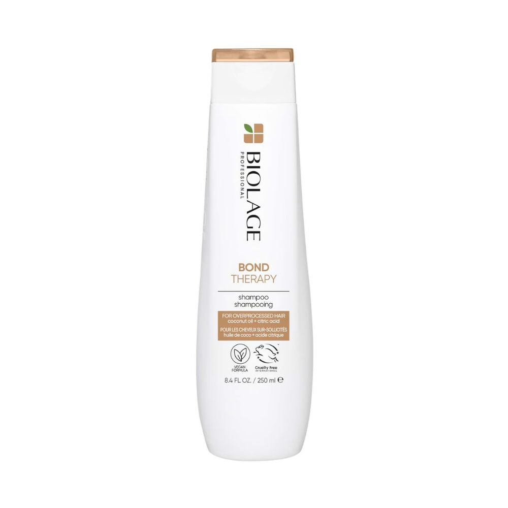 Biolage Professional Bond Therapy Cleansing Shampoo Infused with Citric Acid and Coconut Oil for Over-Processed Damaged Hair 250ml