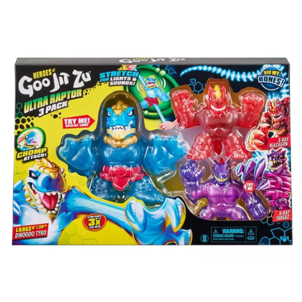 Goo Jit Zu Ultra Raptor Dino 3 pack - Excl