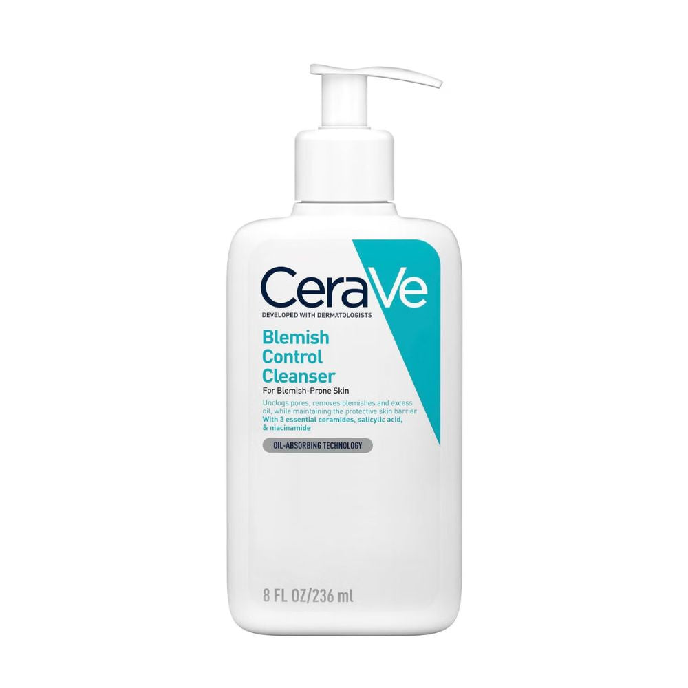 CeraVe Blemish Control Face Cleanser with 2% Salicylic Acid & Niacinamide for Blemish-Prone Skin 236ml