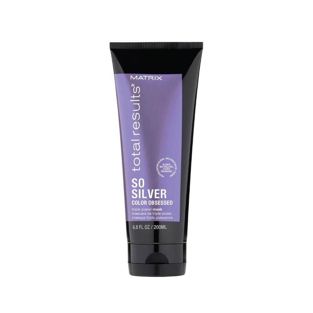 Matrix Total Results So Silver Purple Toning Hair Mask for Blonde, Silver and Grey Hair 200ml