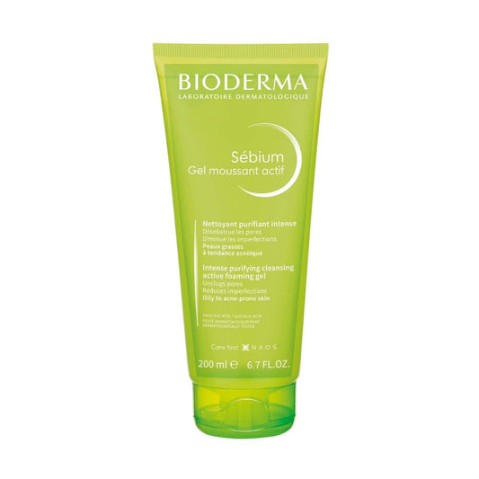 غسول جل رغوي منقي مكثف من بيوديرما سيبيوم أكتيف 200 مل
