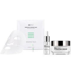 BIOEFFECT Icons Set including EGF Serum, Hydrating Cream 50ml and Imprinting Hydrogel Mask 25g