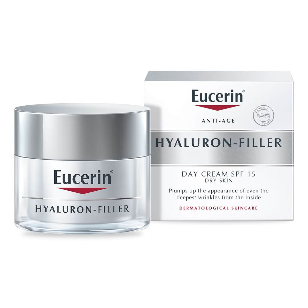 Eucerin® Anti-Age Hyaluron-Filler Day Cream for Dry Skin SPF15 + UVA Protection (50ml)