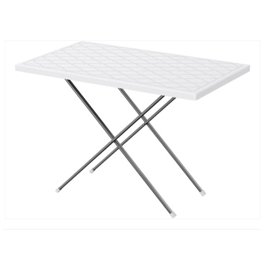 Folding Picnic Table with Steel Legs