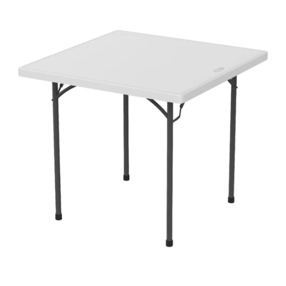 Square Folding Table with Steel Legs