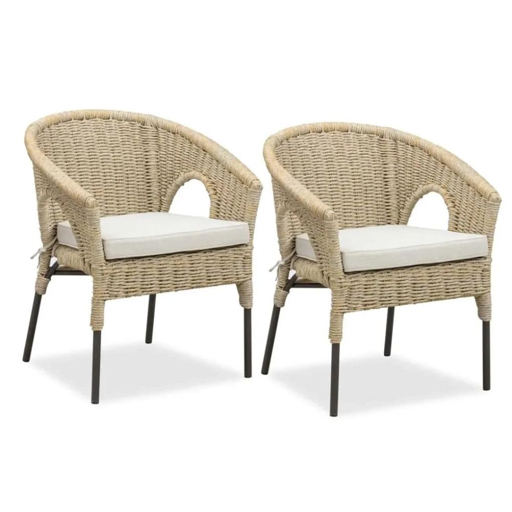 Barany Aluminum & Wicker Dining Chair (64 x 70 x 78 cm, 2 Pc.)