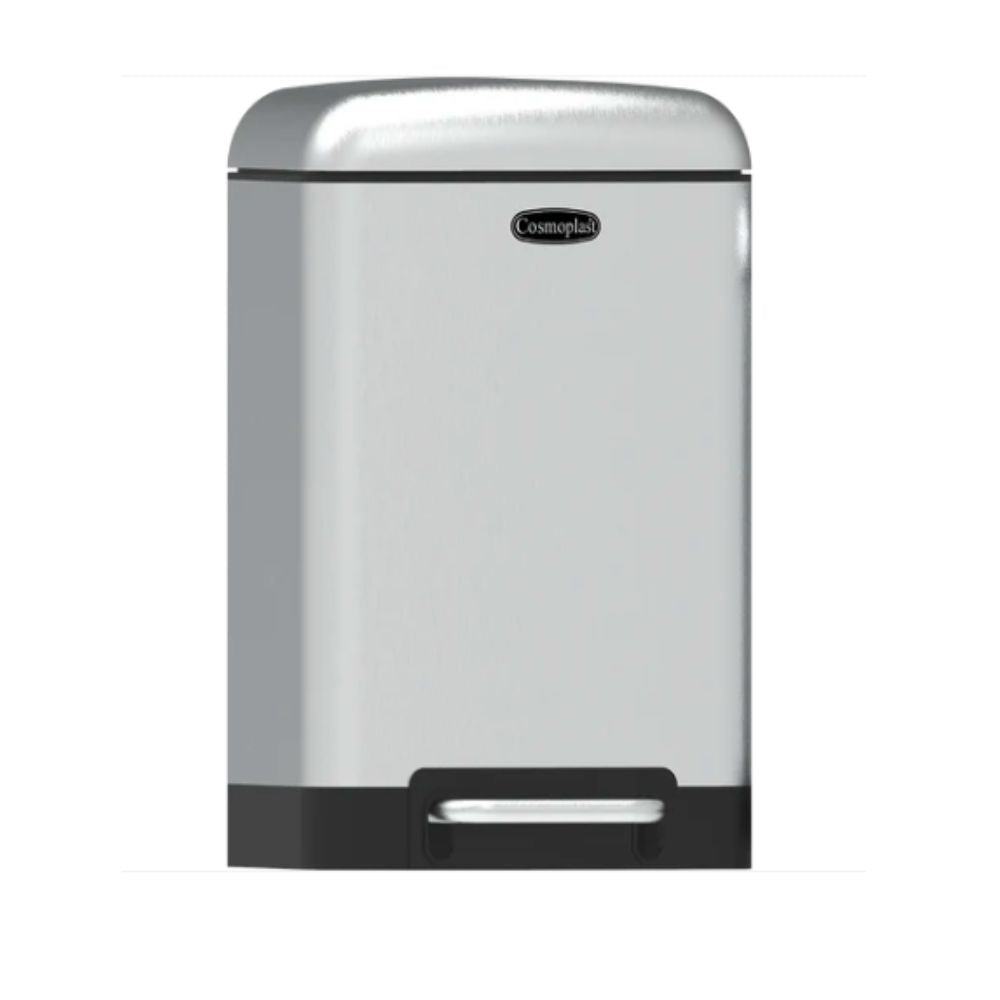 Cosmoplast Lumina Steel Waste Bin with Pedal 30L