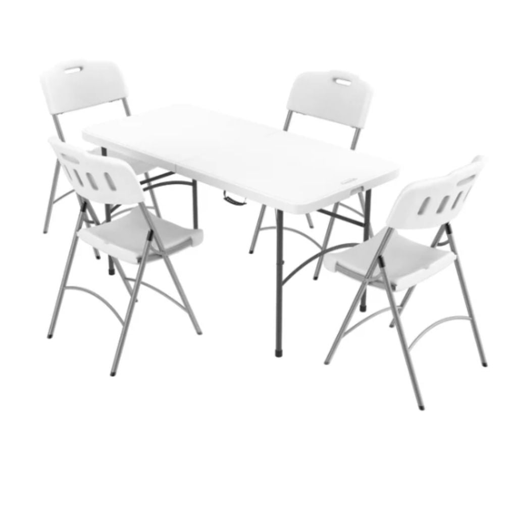 Picnic Set of Folding Table & Chairs with Steel Legs