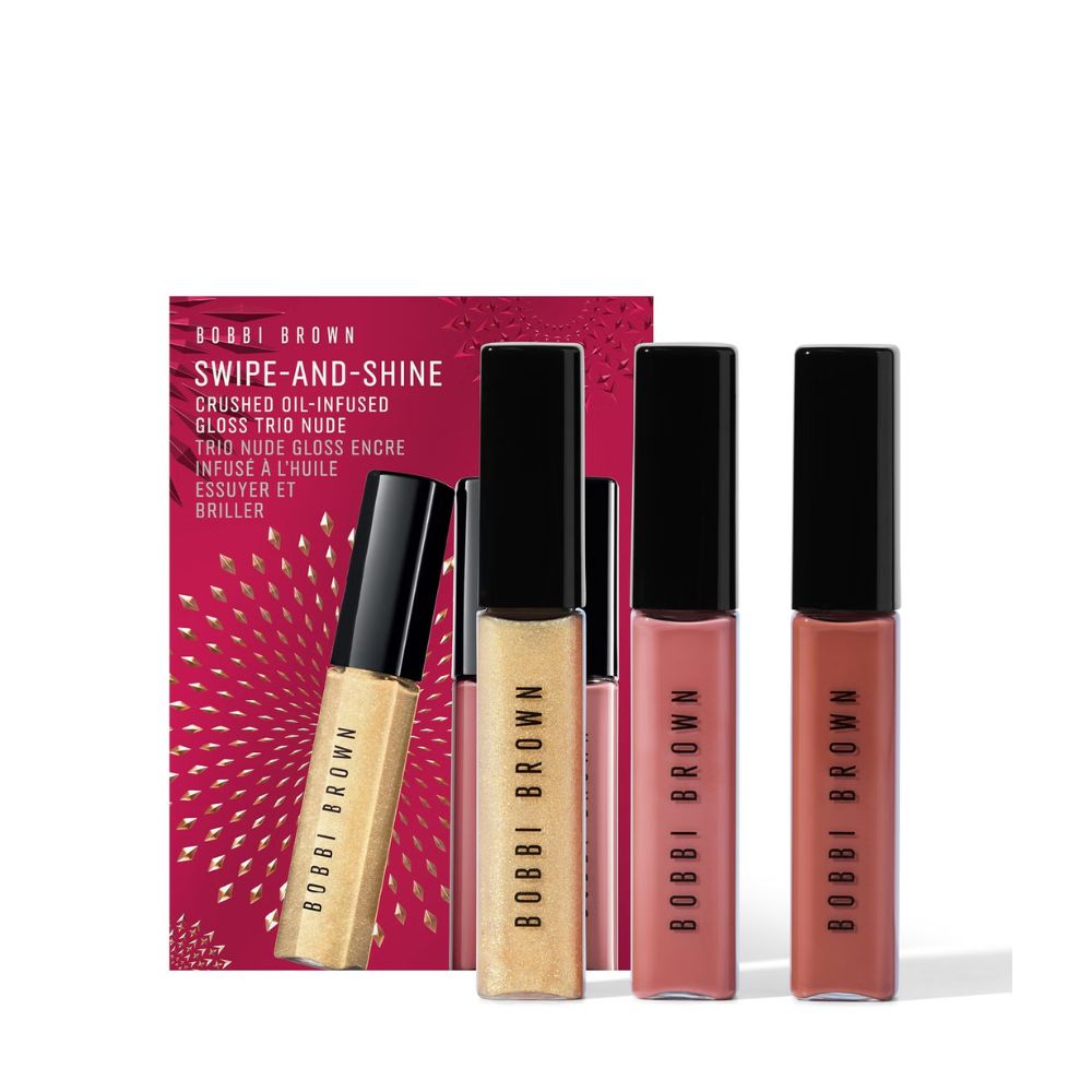 Bobbi brown Swipe-and-Shine Crushed Oil-Infused Gloss Trio - Nude