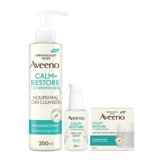 Aveeno Face 3-Step Routine Bundle for Sensitive Skin