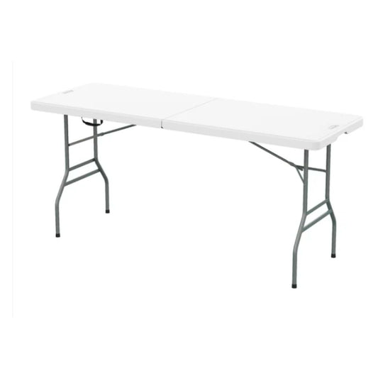 180 cm Folding Picnic Table with Steel Legs