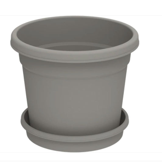 12" Round Flowerpot with Tray