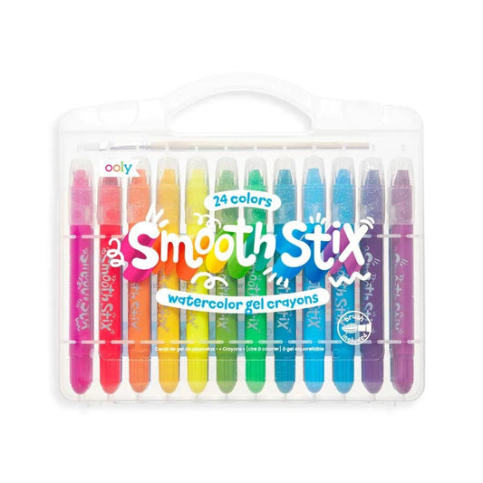 OOLY Smooth Stix Watercolor Gel Crayons (25 Pc)