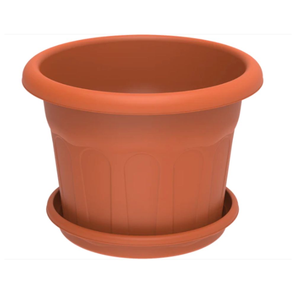 28" Round Flowerpot with Tray