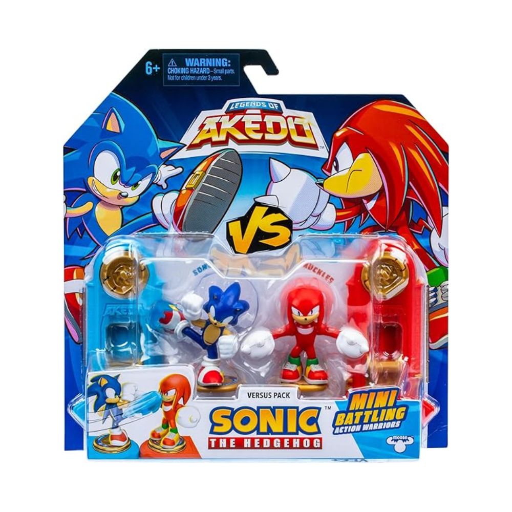 AKEDO SONIC S1- The Hedgehog VERSUS PACK-Sonic Versus Knuckles