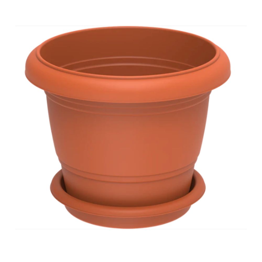 24" Round Flowerpot with Tray