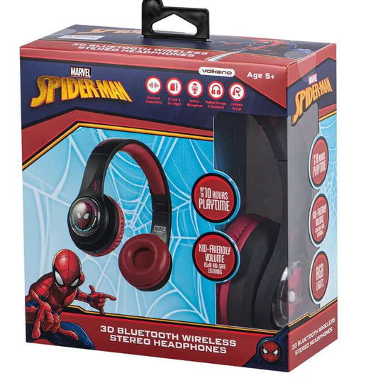 Volkano Wireless Stereo Headphone Marvel 3D Spiderman Bluetooth