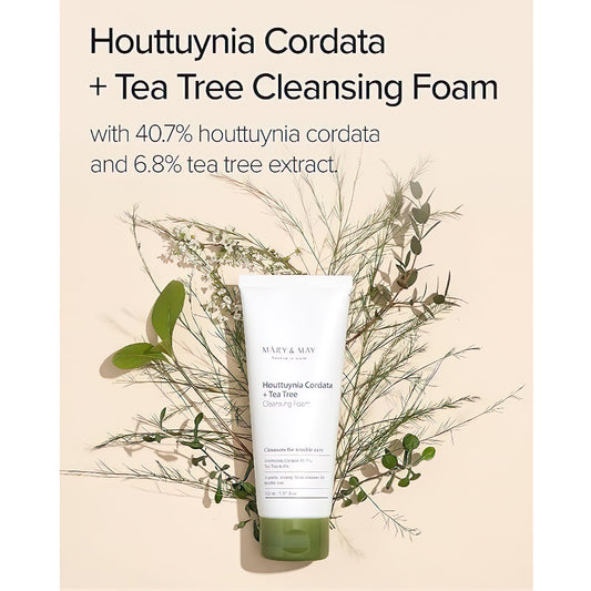 Mary&May - Houttuynia Cordata + Tea Tree Cleansing Foam
