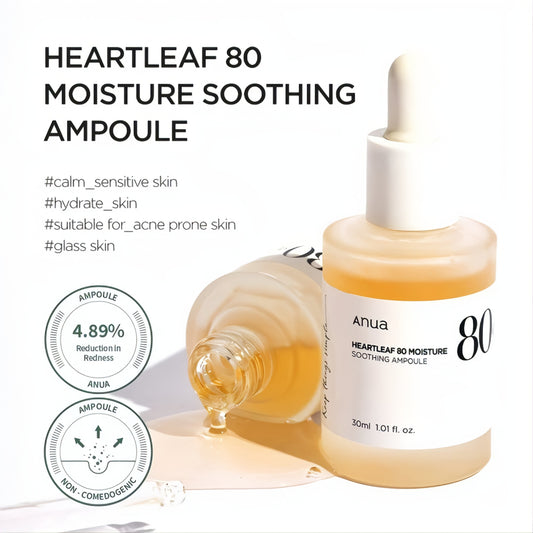 Anua - Heartleaf 80% Soothing Ampoule 30ml