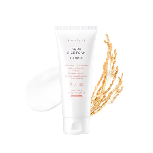 S.NATURE - Aqua Rice Foam Cleanser