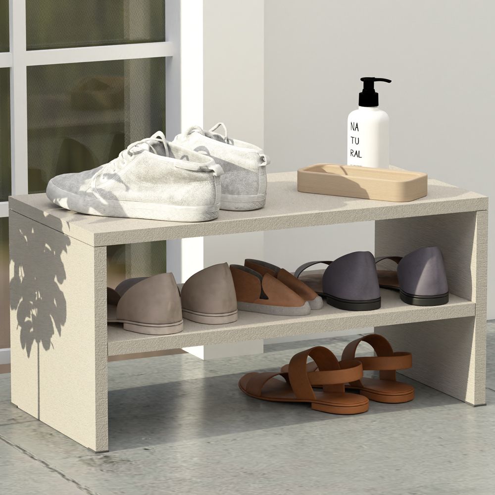 Mahmayi 2-Tier Stackable Shoe Rack