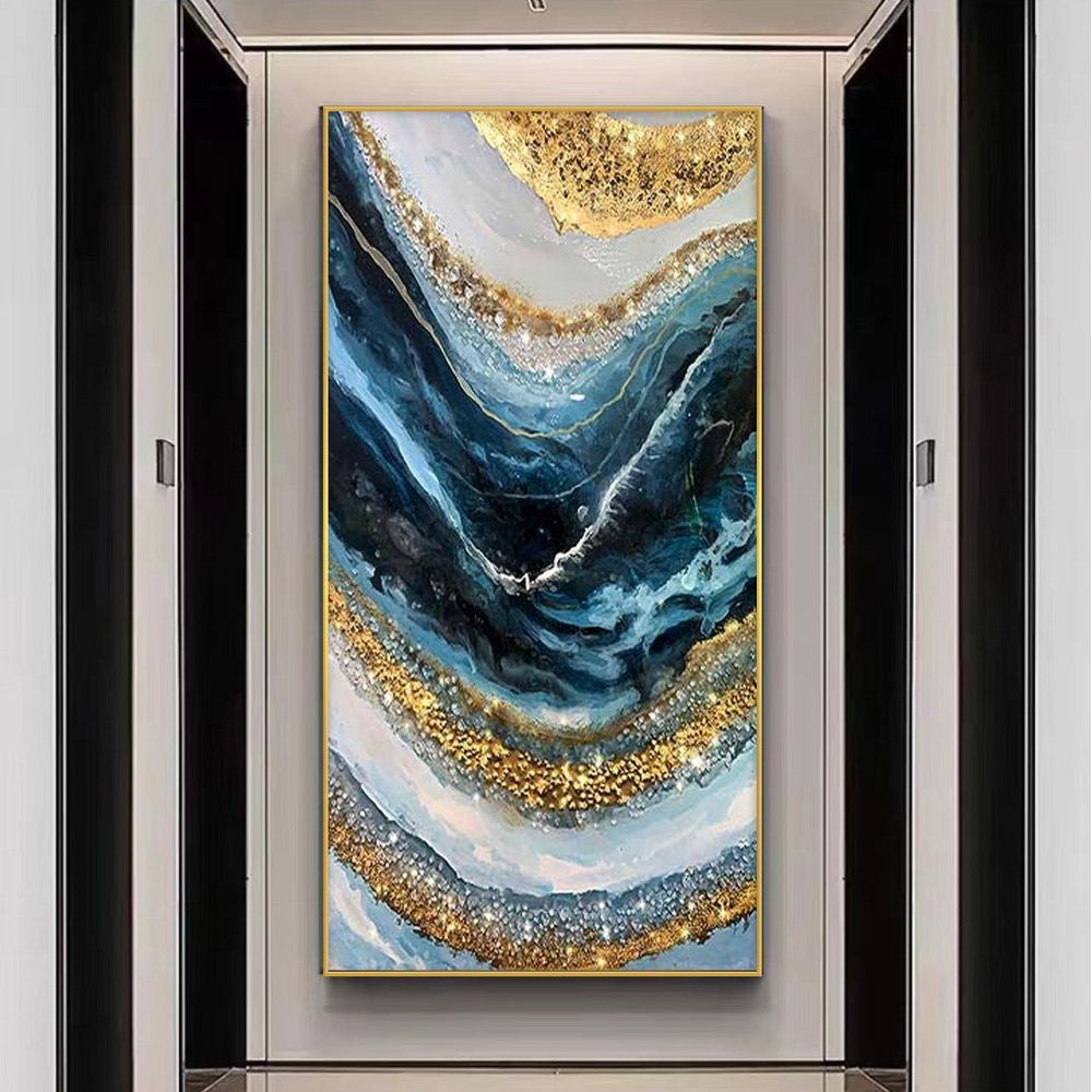 Abstract Arcs Painting with Diamond