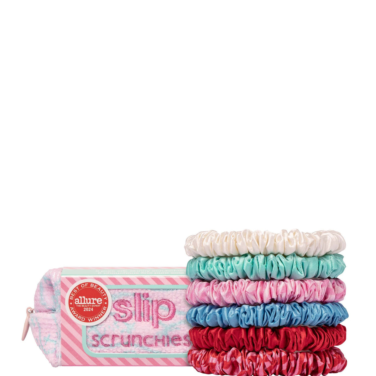 Slip Skinny Scrunchies and Complimentary Pouch - High Tide