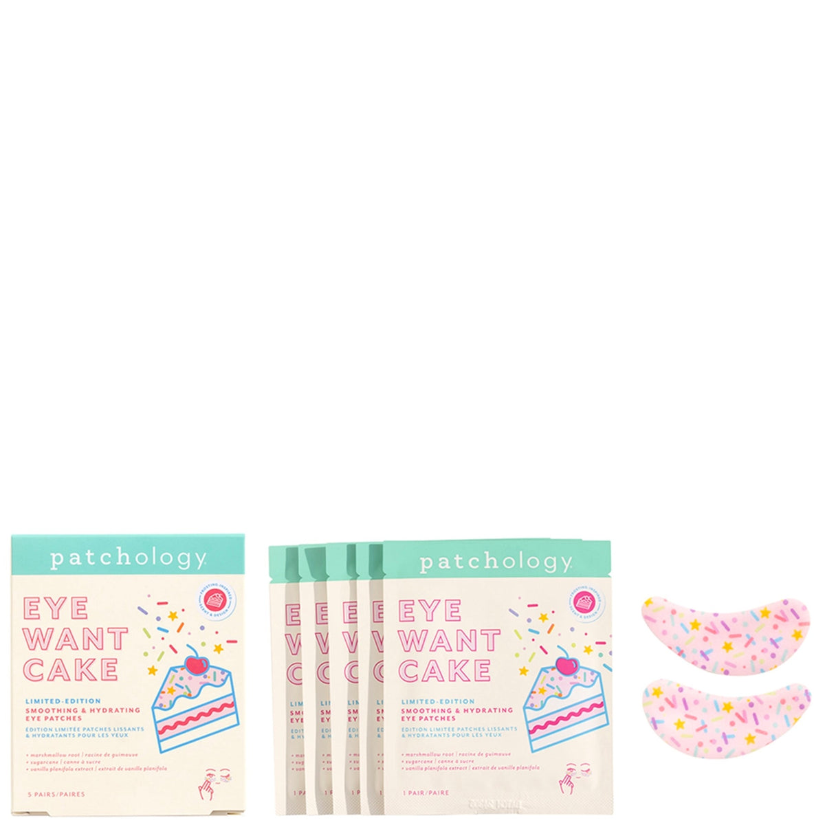 Patchology Eye Want Cake Limited Edition Smoothing & Hydrating Eye Patches - 5 Pack