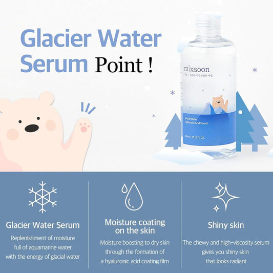 Mixsoon - Glacial Water Hyaluronic Acid Serum Mini 300ml